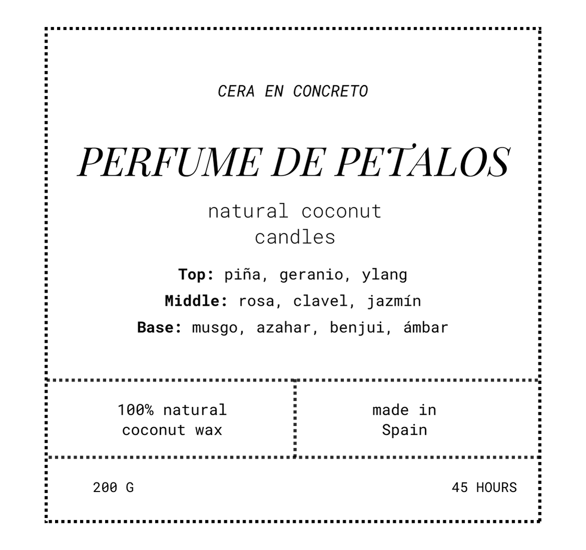Perfume de Pétalos - Vela Aromática 200g