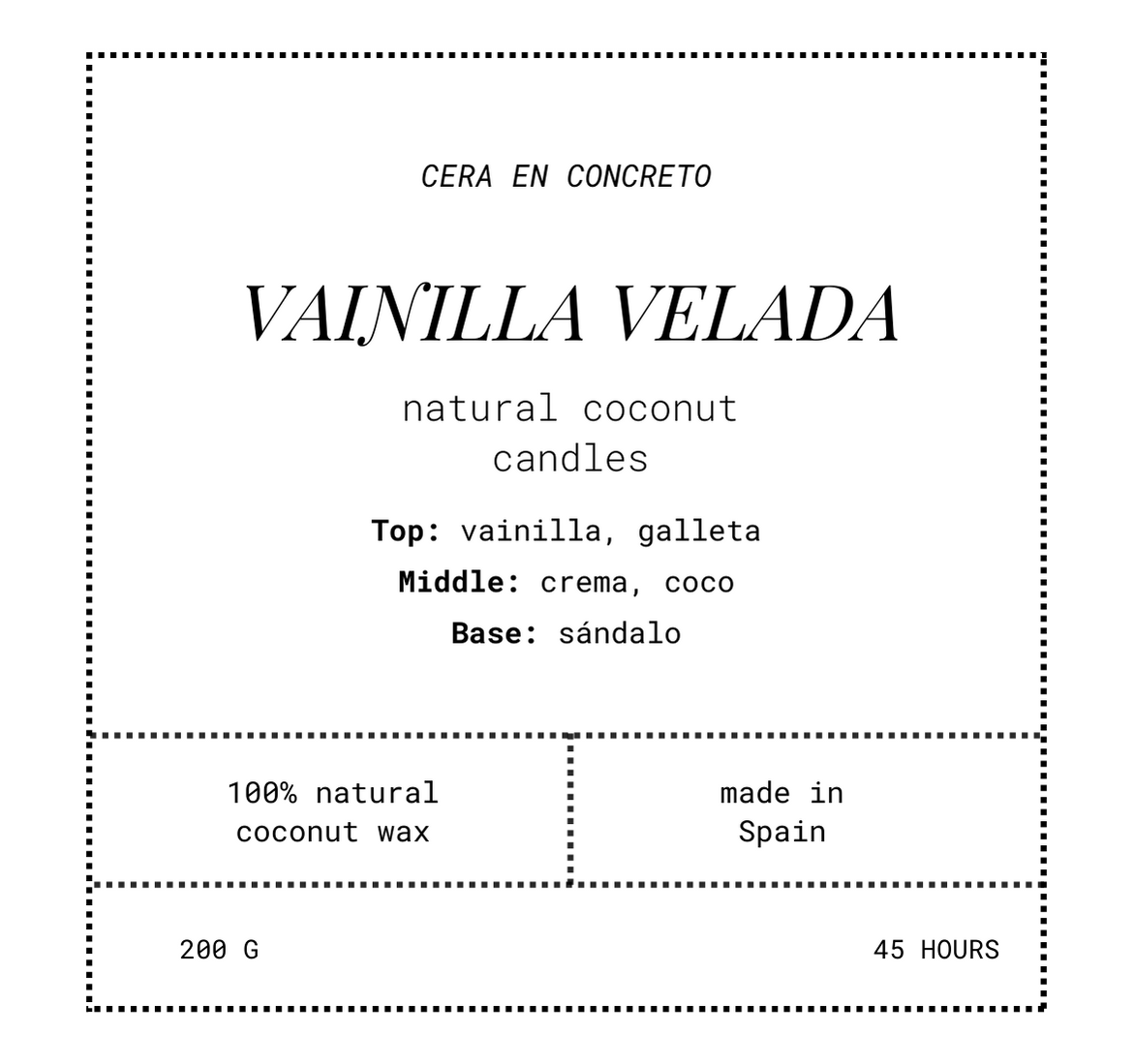 Vainilla Velada - Vela Aromática 200g